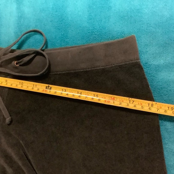 Juicy Couture Terry Pants 32 x 31 Zip Up Crop Hoodie Tracksuit - Picture 10 of 14